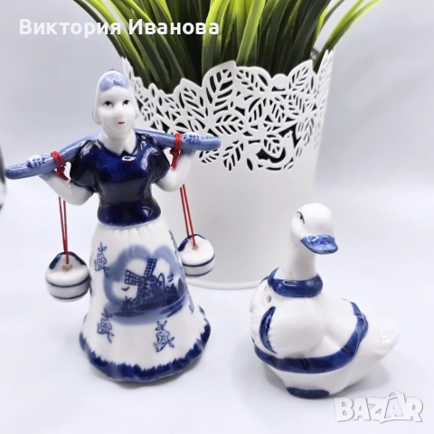 Порцеланова фигура Делфт, снимка 8 - Други ценни предмети - 54177881