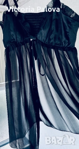 Луксозна къса копринена нощница LELO Sussurra Babydoll – размер S, снимка 8 - Нощници - 54577236