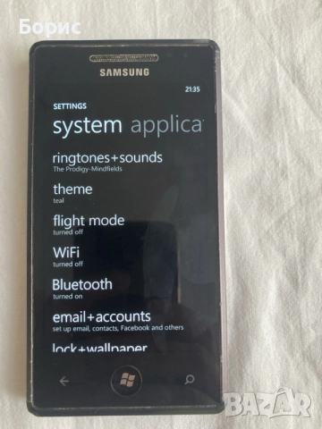 Samsung I8700 Omnia 7, отличен, снимка 2 - Samsung - 55528812