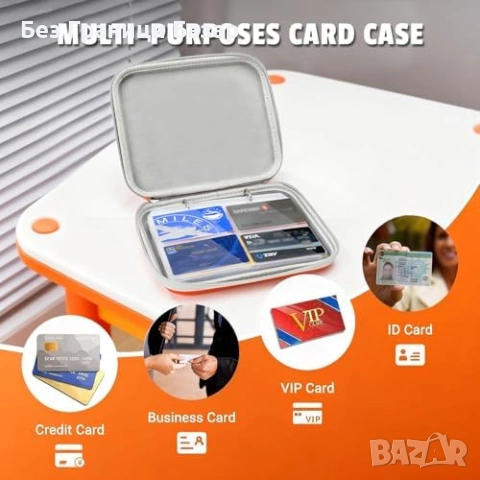 Нов Албум за карти 120 джоба с цип оранжев калъф органайзер Класьор папка, снимка 6 - Други - 54046347