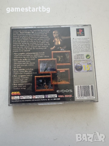   Tomb Raider III Adventures of Lara Croft за PS1, снимка 2 - Игри за PlayStation - 54430133