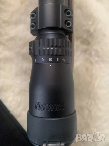 Въздушна пушка Weihrauch HW97K, 5.5мм с оптичен прицел Hawke 12x, снимка 4 - Въздушно оръжие - 55011833