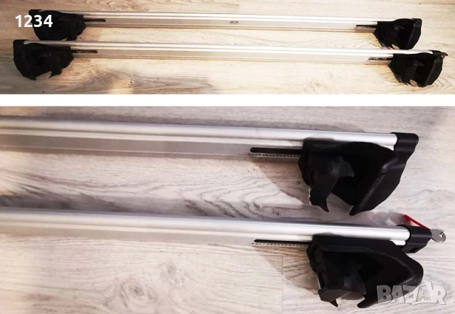 Алумуниев багажник Напречни греди THULE 120см за монтаж на рейки, снимка 2 - Аксесоари и консумативи - 53979075