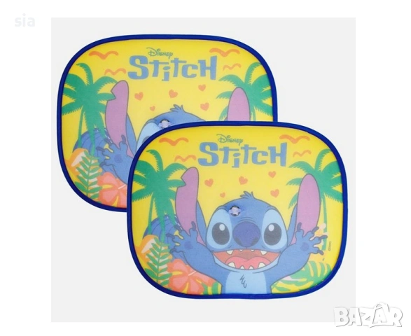 Детски сенник за автомобил, 44x36 см - 2 бр. Stitch, снимка 2 - Аксесоари и консумативи - 54212906