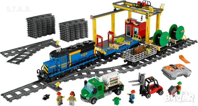 Лего Син Товарен Влак 60052 Lego City Blue Cargo Train