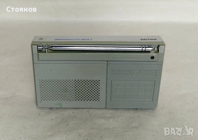 Радио с дигитален часовник от '80-те "Philips D-1700", снимка 4 - Радиокасетофони, транзистори - 54583147