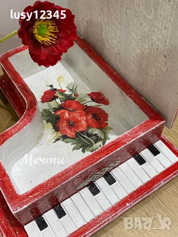 Кутия във формата на пиано🌺, снимка 8 - Романтични подаръци - 55566165