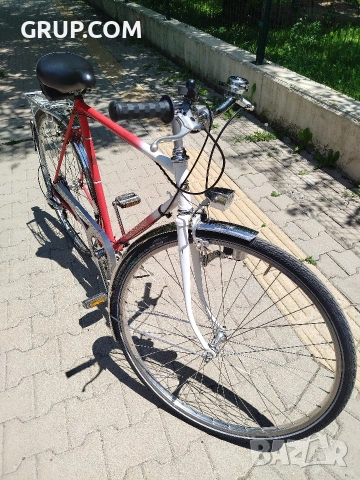*Немски Градски Ретро винтидж Traveller 28''цола 6 скороси ретро Осветление Внос Германия**, снимка 2 - Велосипеди - 54970391