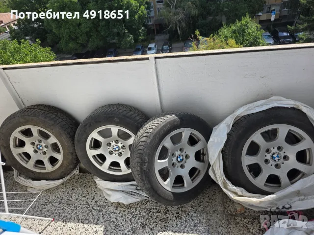BMW 16 цола – 5 гуми с джанти, комплект“, снимка 3 - Гуми и джанти - 55661592