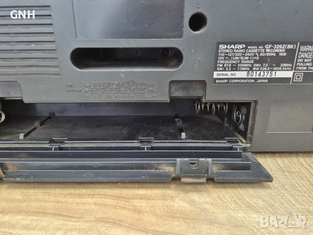 Радиокасетофон Sharp GF-329Z(BK), снимка 8 - Радиокасетофони, транзистори - 55191059
