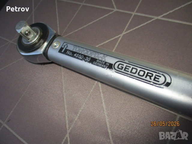 GEDORE RAHSOL - TORCOFIX-K-No.4550-30 - MADE IN GERMANY - Нов Внос 1/2" Динамометричен Ключ 60-300Nm, снимка 5 - Гедорета - 54796236