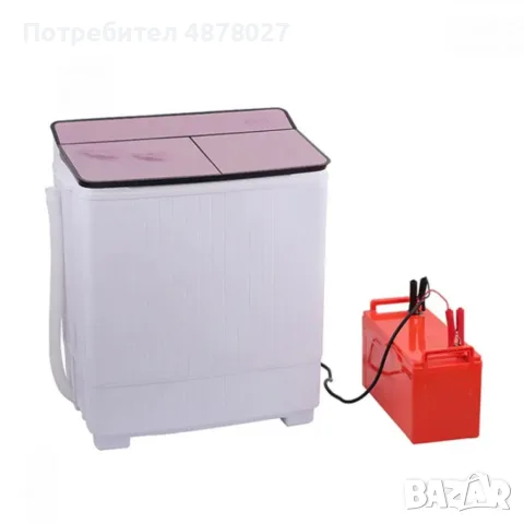 Пералня с двойна вана DC12V LP-XPB52, снимка 6 - Перални - 55579039