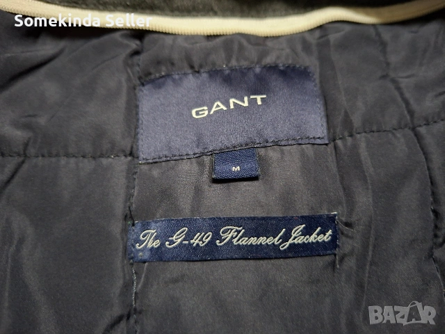 Gant the G-49 Flannel Jacket Мъжко Зимно Яке Размер М, снимка 7 - Якета - 54670487