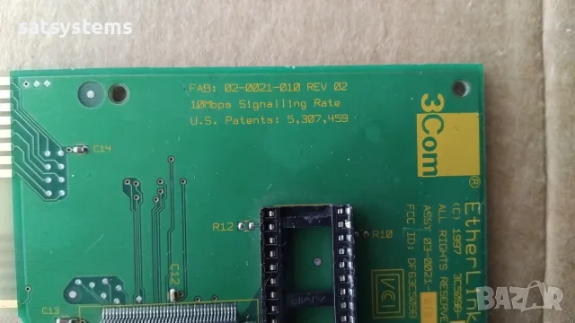 3Com 3C509B-C 10Mbps EtherLink III 16-bit ISA Network Adapter Card, снимка 8 - Мрежови адаптери - 55333145