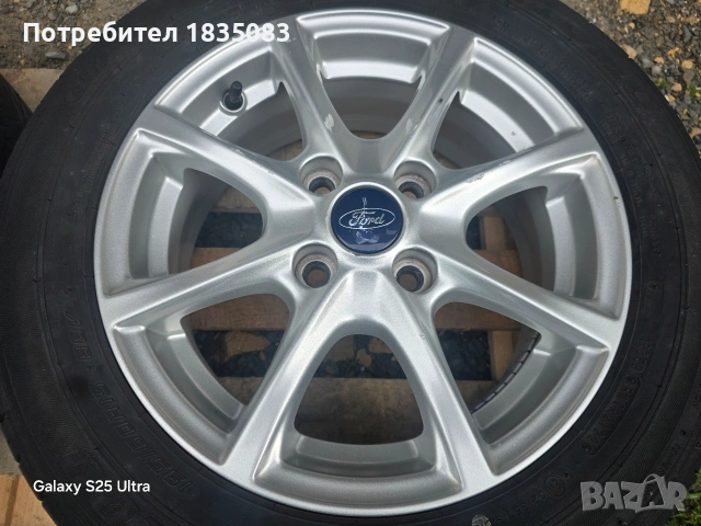 Лети джанти 15ки 4х108 Ford + летни гуми 195/60/15, снимка 7 - Гуми и джанти - 54830098