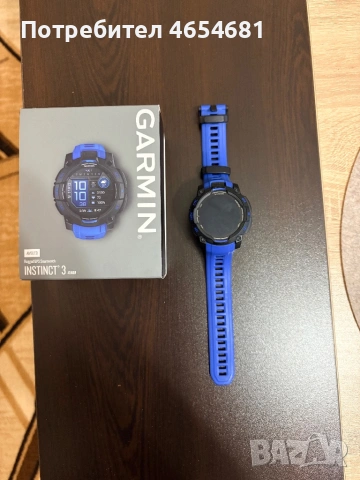 Garmin Instinct 3 45 mm AMOLED Black Blue Bolt Limited Edition