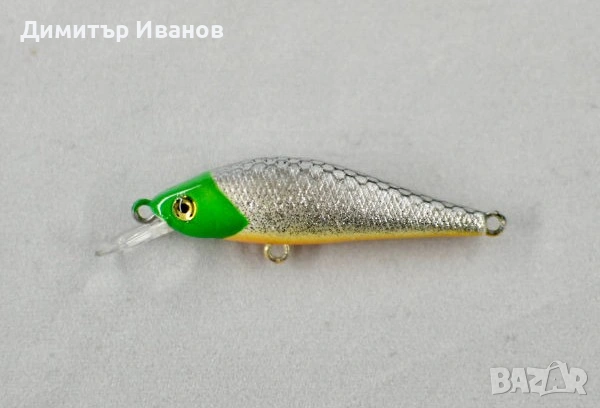 Чисто нов японски воблер Wilderness HO-KI MINNOW 50F, 50mm, 2.6g – цвят GREEN HEAD SHINER