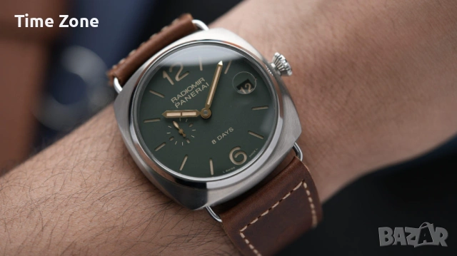 Panerai Radiomir 8 Days 45mm Steel Green Dial Automatic, снимка 8 - Мъжки - 54779982