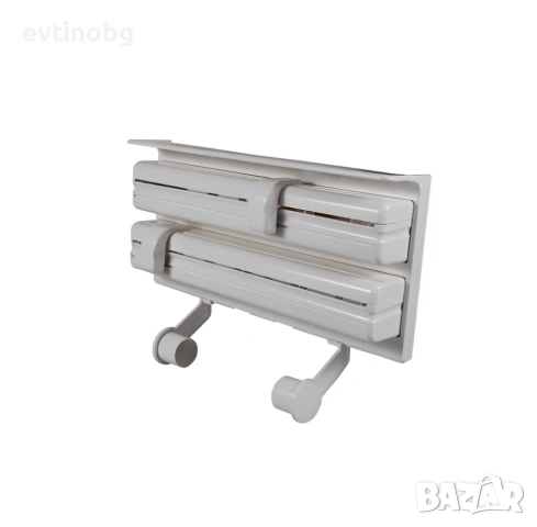 Поставка за кухненска хартия и фолио Triple paper, Цвят: Бяло, снимка 2 - Аксесоари за кухня - 54043393