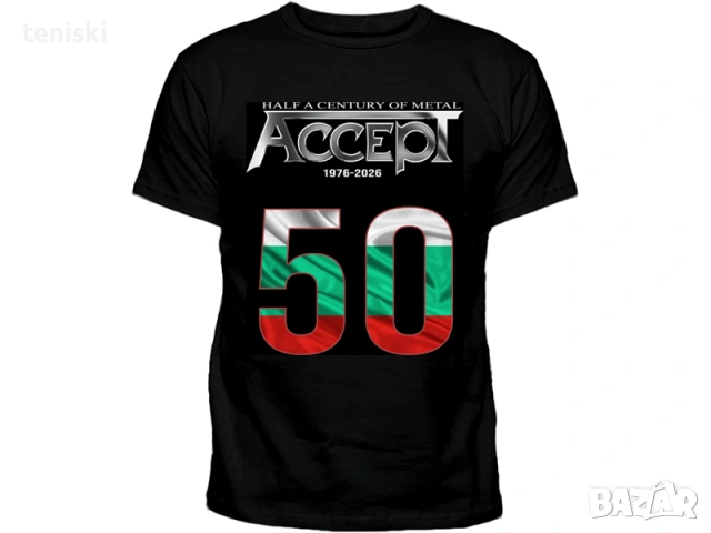 Рок тениски ACCEPT 2 модела, снимка 2 - Тениски - 45947920