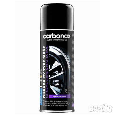 Спрей за блясък и реновиране на гуми Carbonax