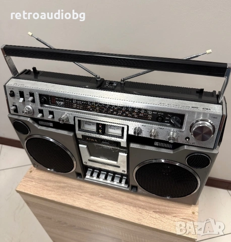 🔈Ретро радиокасетофон  AIWA TRP-955K -  boombox - Japan🔈, снимка 5 - Радиокасетофони, транзистори - 54638676