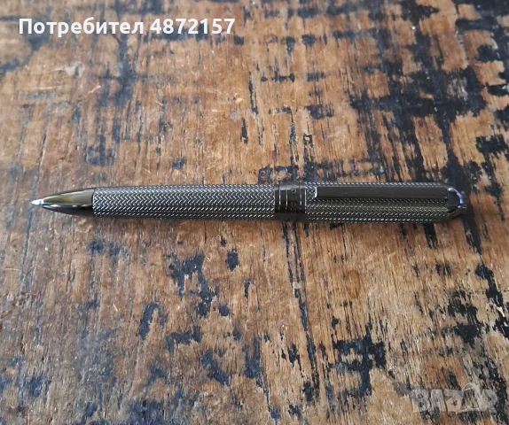 химикалка HUGO BOSS Gun метал с шарки тип рибена кост, снимка 4 - Ученически пособия, канцеларски материали - 55577755