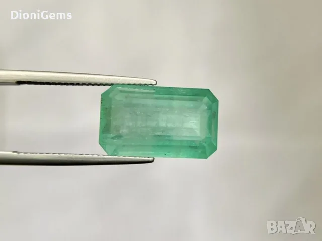 Натурален Смарагд (Изумруд) 16.59 ct – Със сертификат от Bellerophon Gemlab (Париж), снимка 4 - Други - 55391877