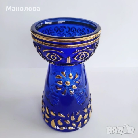 Винтидж дизайн от 70те. ваза от стъкло Walther Glas, стил мид-сенчъри модерн (Mid-Century Modern)., снимка 8 - Други ценни предмети - 54362235