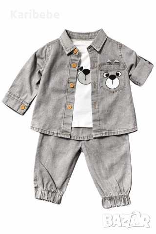 Бебешки дънков комплект