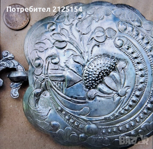 Стари сребърни пафти с тугри ,тегло 143 гр., снимка 2 - Антикварни и старинни предмети - 53139153