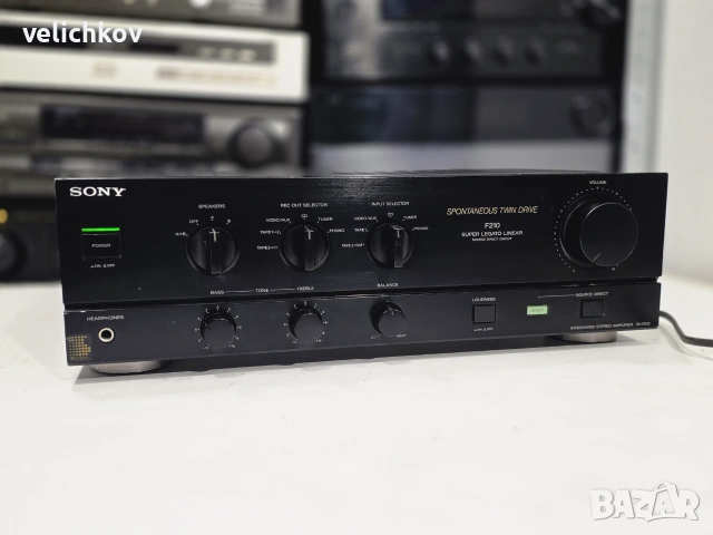 🚀🔥🇯🇵 ЯПОНСКО ИНЖЕНЕРСТВО! Усилвател Sony TA-F210 – Spontaneous Twin Drive! 🔥🇯🇵🚀, снимка 3 - Ресийвъри, усилватели, смесителни пултове - 55006416