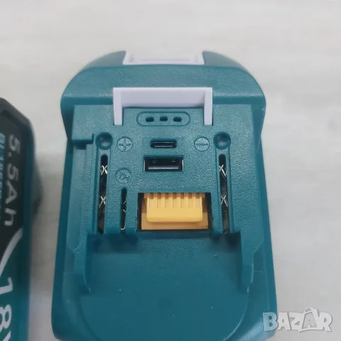 Нови 2 бр. Батерии за Makita 18V Li-ion (5.5Ah) с USB и Type-C портове (Power Bank) – ТОП Модел, снимка 5 - Друга електроника - 55656879