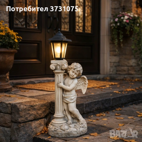 Соларна лампа ангел - елегантна декорация за всеки двор