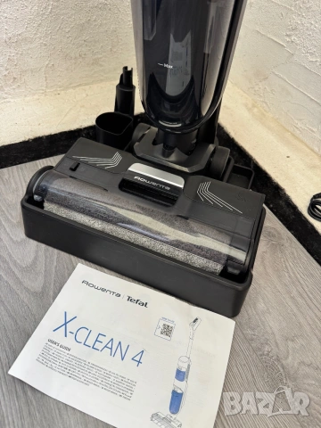 Безжична Вертикална Прахосмукачка за Сухо и Мокро Rowenta X-Clean 4 GZ5037WO 200W и Самопочистване!, снимка 4 - Прахосмукачки - 55000368