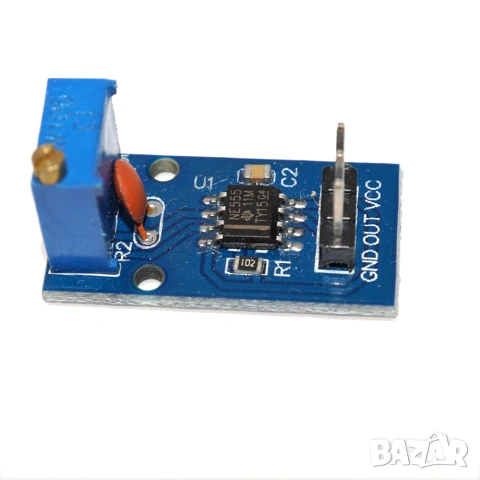 Модул за генериране на импулси с регулируема честота NE555 за Arduino, снимка 2 - Друга електроника - 55172643