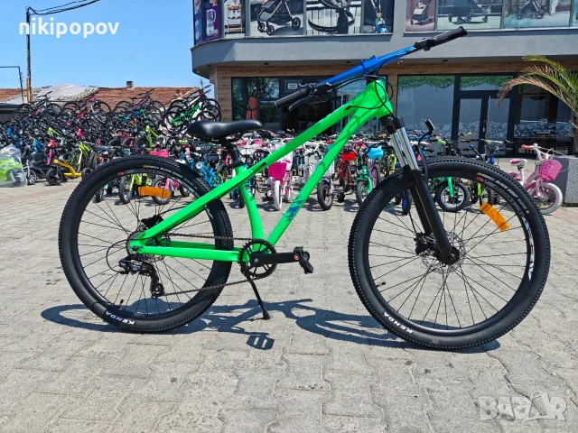 BG Алуминиев велосипед 26" JUMP hdb зелен, снимка 12 - Велосипеди - 55439897
