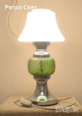Голяма настолна лампа , снимка 2 - Антикварни и старинни предмети - 54036188
