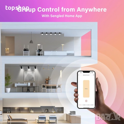 Чисто нови Смарт ЛЕД крушки Sengled G2 Smart Bulb (комплект 4 бр.) – Wi-Fi / Bluetooth , снимка 4 - Крушки - 54583482