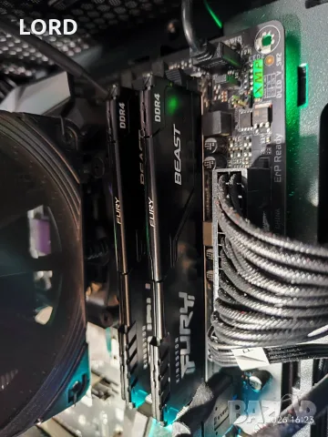 Рам памет 64GB DDR4 3200 (CL16) 2 X 32GB Kingston Fury Beast , снимка 4 - RAM памет - 55651242