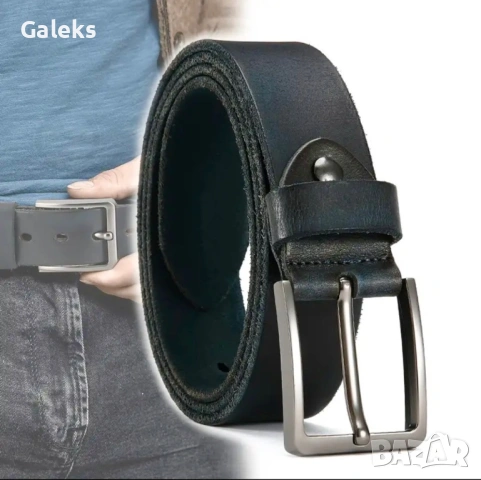 Мъжки бутикови-спортно елегантни колани DOOPAI" в Синьо* /Върхова естест. кожа!