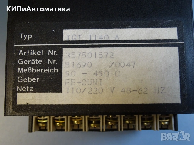 терморегулатор BELLAPLAST TQI 3114A 110/220V 50/450°C Fe-CuNi termocontroller, снимка 4 - Резервни части за машини - 54400681