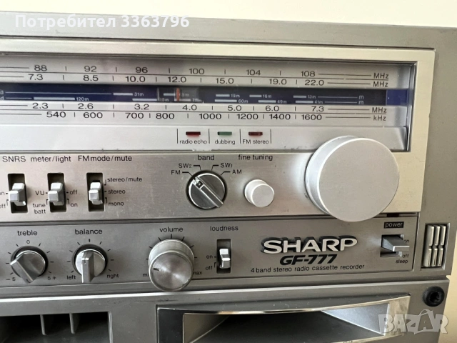 Sharp GF 777, снимка 8 - Радиокасетофони, транзистори - 54042544