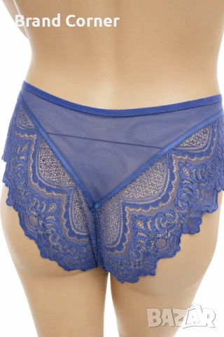 Hunkemöller сини дантелени бикини 2XL, снимка 4 - Бельо - 54540433