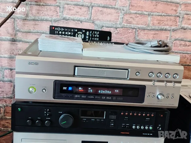 ⏯️Клип. Denon DVD-3910 SACD DVD-Audio CD Mp3, снимка 5 - Ресийвъри, усилватели, смесителни пултове - 55492923