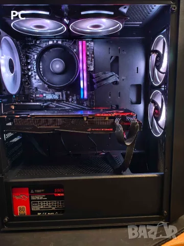 Геймърски Компютър PC Ryzen 5700х / GTX 1080 ROG strix 8GB / 16GB RAM / 1TB SSD / 550W Bronze PSU