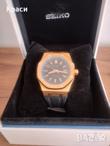 Seiko Mod  - Royal Oak Rose gold - 41 mm., снимка 14 - Мъжки - 54101027