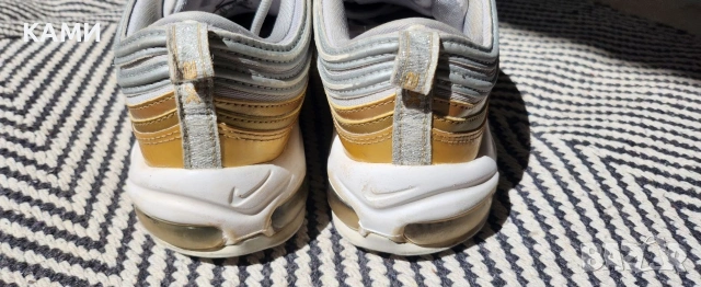 NIKE Air Max 97 silver gold , номер 39, снимка 10 - Маратонки - 54873480