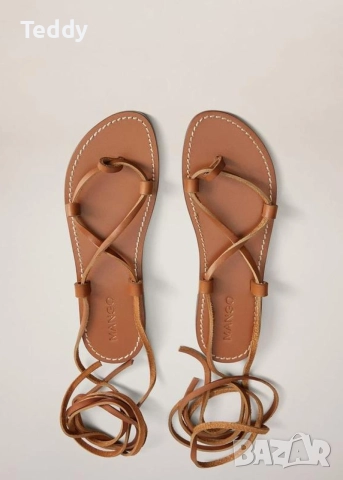 Кожени сандали Mango, номер 40-41