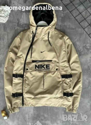 Мъжка ветровка Nike Running – Тактически анорак в два цвята! 🖤🤎, снимка 2 - Спортни дрехи, екипи - 54316859